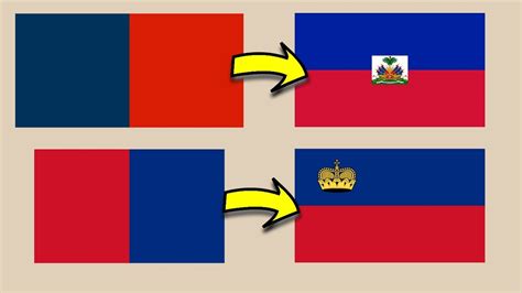 haiti flag vs liechtenstein